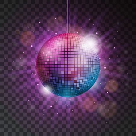 Disco Balls Png Image Vector Shiny Disco Ball Illustration On A