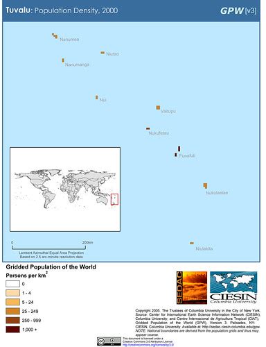 Tuvalu Population Density 2000 Sedacmaps Flickr