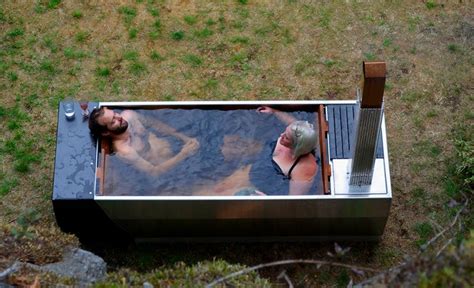 Talking more about the soaking tub for two, there is no standard size determined by the designers. Soak wood-fired hot tub offers an old-style soaking experience