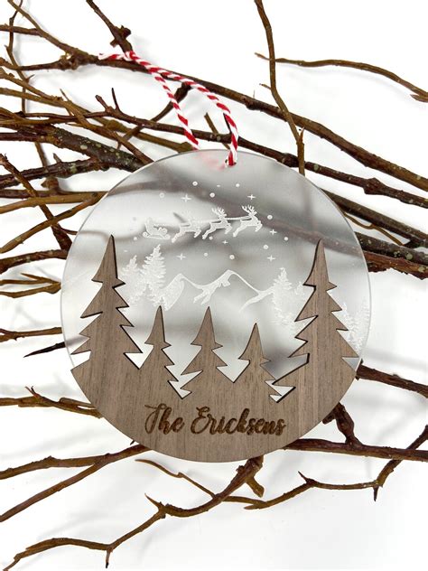 Personalized Christmas Ornament Custom Christmas Ornament Wood And