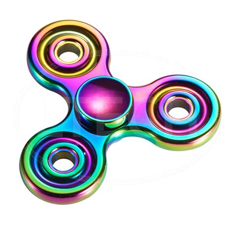 Rainbow Fidget Spinner Metal Multi Colour Spinner Trending On Ebay