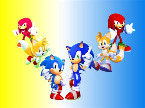 Classic And Modern Sonic Tails And Knuckes By 9029561 On