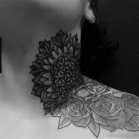 86 Awesome Mandala Tattoos On Neck Tattoo Designs