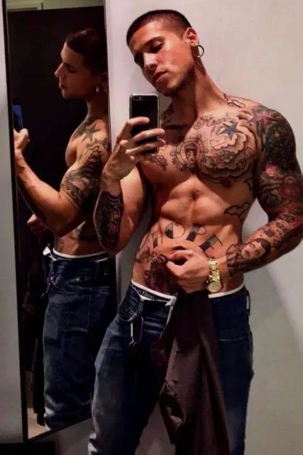 Shirtless Male Muscular Tattooed Inked Hunk Jock Dude Beefcake Photo 4x6 D1177 4 49 Picclick