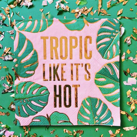 Tropic Like It S Hot Napkins Pretty Little Things Collective Tropical Bachelorette Party
