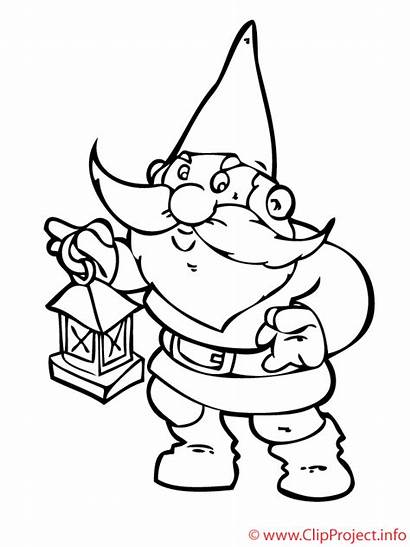 Gnome Coloring Gnomes Pages Colouring Malvorlagen Painting