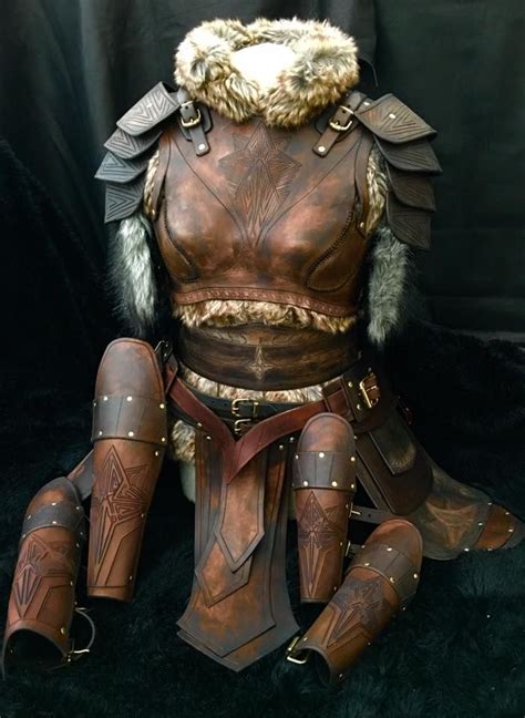 This Stunning Leather Armour Complete With Belt And Shoulders Plus
