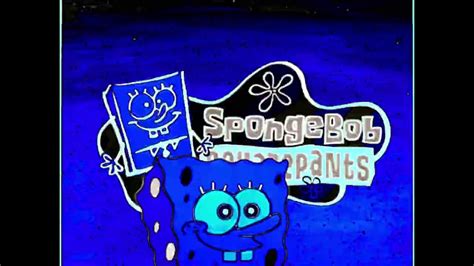 Spongebob Squarepants Theme Song Blue Negative Effect Echo Voice Effect