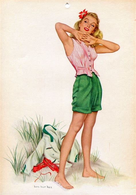 See Vintage Calendar Girls And Pin Ups From The 40s And 50s Plus Meet