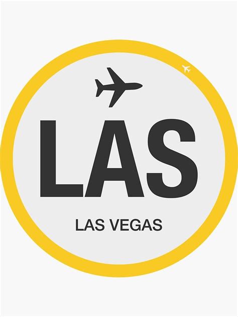 Airport Code Las Las Vegas Sticker By Favoritethings Redbubble