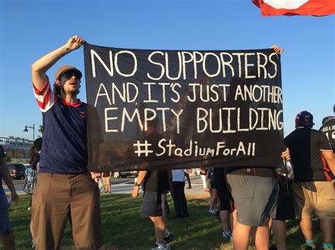 Fans Protest Outside Dc Uniteds First Game At Audi Field Wtop News