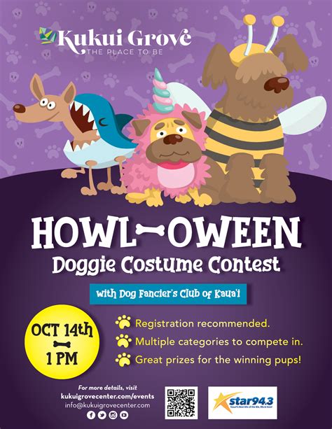 Howloween Doggie Costume Contest 2023 Kukui Grove Center