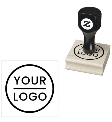 Custom Logo Rubber Stamp Create A Rubber Ink Stamp With Your Custom