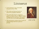 The Study of Life — Biology: Linnaeus & Taxonomy