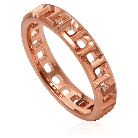 Tiffany And Co And Co 18k Rose Gold Tiffany T True Narrow Ring Size 4