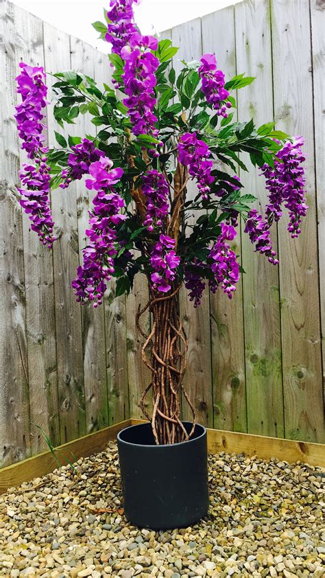 A gallery curated by tatters ✾. Gorgeous Purple Artificial Wisteria Flowering Tree