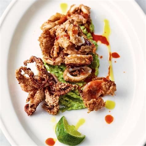 Jamie Olivers Recipe For Crispy Squid With Smashed Avocado As Seen On