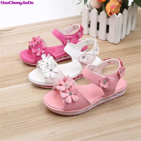 Haochengjiade Sandals Girls White Children Summer Shoes Kids Sandals