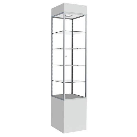 60 X 20 X 72 Retail Glass Display Case Hardboard