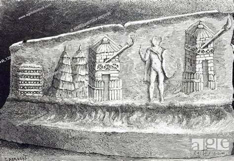 An Engraving Depicting A Section From Trajan S Column Shown Is The