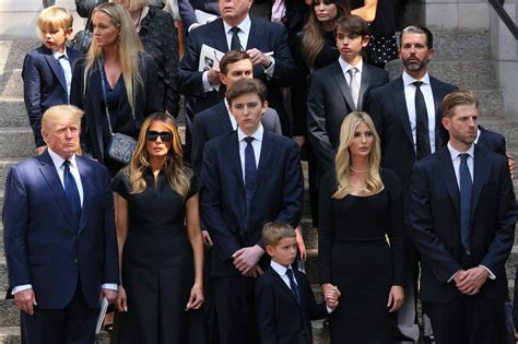 At Ivana Trumps Funeral A Gold Hued Coffin And The Secret Service