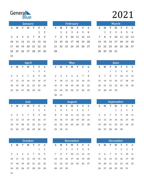 Print Free 2021 Calendar Without Downloading Best Calendar Example