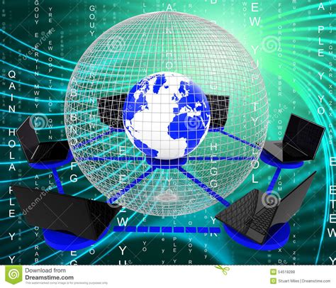 Computer networks are commonplace in office settings, where multiple users access collaborative software and servers, or use shared devices like printers and scanners. Global Computer Network Indicates Networking Monitor And ...