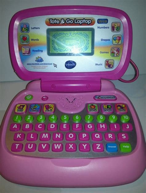 Pink Tote And Go Laptop Vtech Childrens Kids Laptop Toy