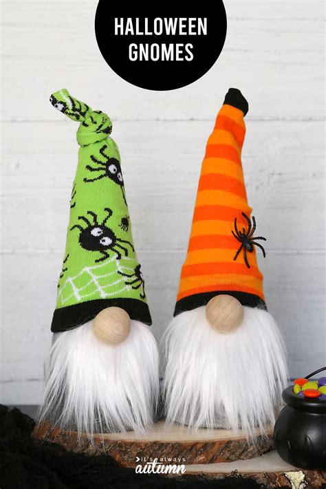 How To Make Halloween Sock Gnomes Its Always Autumn