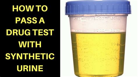 Video How To Pass A Drug Test With Synthetic Urine
