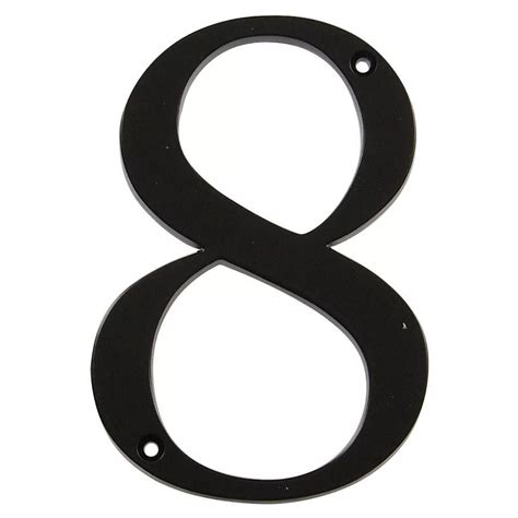 Hillman 4 Inch Black House Number 8 The Home Depot Canada
