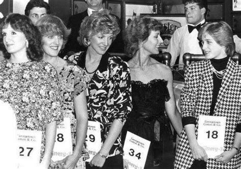 Princess Diana Look Alike Contest In Washington D C Vintage