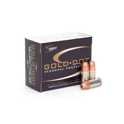 Speer Gold Dot 9mm 124 Gr P Gdhp 9mm Ammo For Sale Ammunition Depot