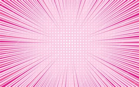 Premium Vector Light Pink Sunburst Rays With Halftone Pattern Pop Art