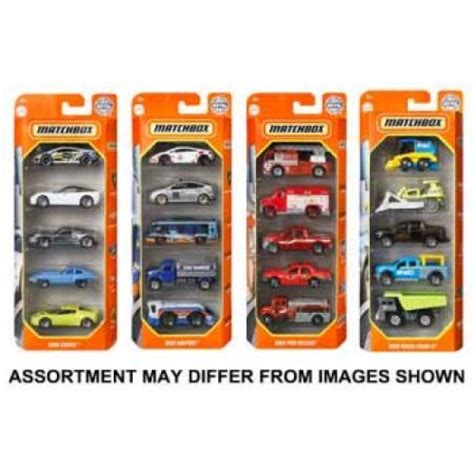 Matchbox 5 Pack 164 Cars Assorted All Brands Toys Pty Ltd