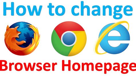 How To Change Browser Homepage Browser Startup Page Youtube