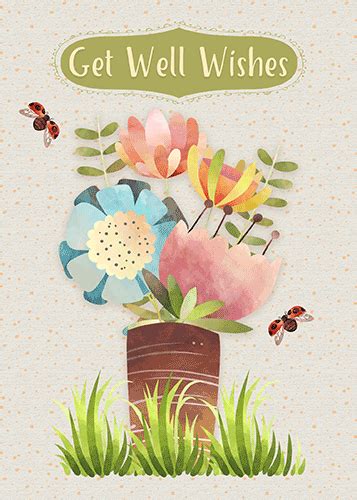 Get Well Wishes Pretty Bouquet Free Get Well Soon Ecards