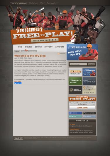 Tf2 Official Website Official Tf2 Wiki Official Team Fortress Wiki