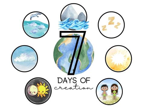 7 Days Of Creation Printable