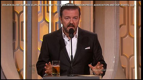 ricky gervais best jokes at the golden globes video dailymotion