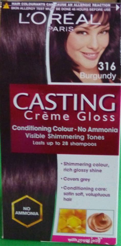 Casting creme gloss cover first greys without the commitment with caring, nature inspired ingredients tailored to your hair colour that lasts up to 28 shampoos. L'Oreal Paris Casting Creme Gloss #316 Burgundy Hair Color ...