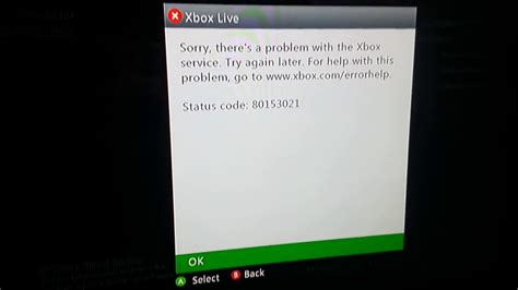 Xbox 360 Status Code 80153021 Youtube