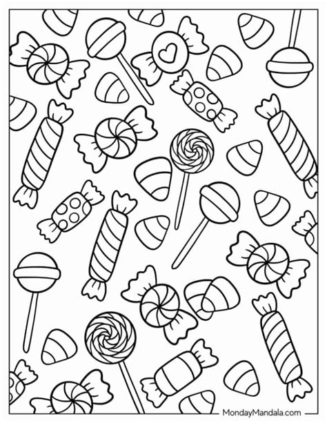 24 Candy Coloring Pages Free Pdf Printables