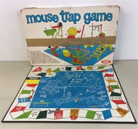 Original Mouse Trap Game Board And Box Ideal 1963 Clean No Pieces Ebay