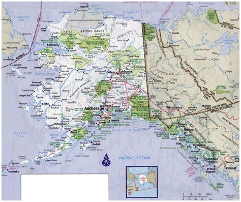 Check flight prices and hotel availability for your visit. Large detailed road map of Alaska with all cities and ...