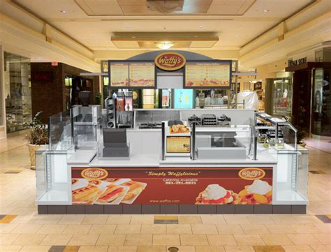 Food Kiosk In Shopping Mall For Coffee Merchandising Frontiers Inc