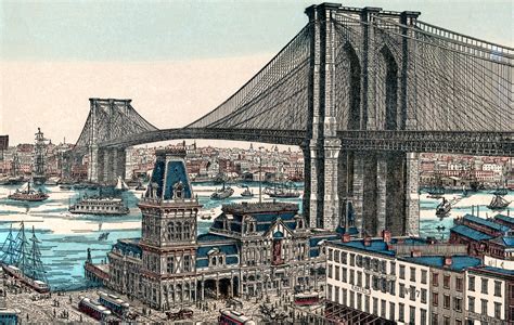 Brooklyn Bridge In The 19th Century