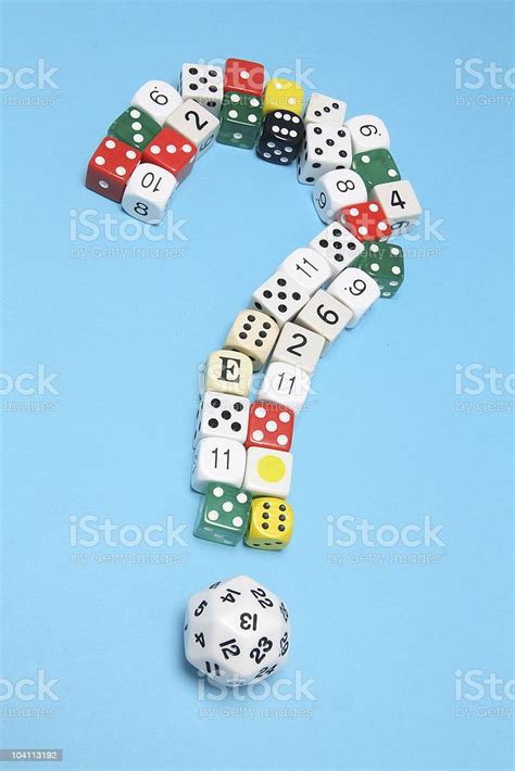 Dice In Question Mark Shape Stock Photo Download Image Now Dice
