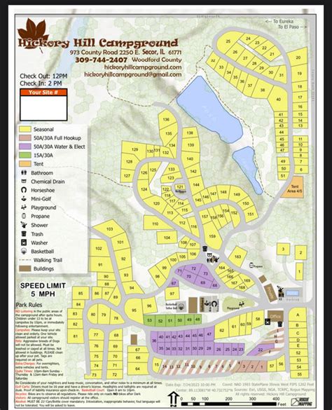 Campground Map Hickory Hill Campgro