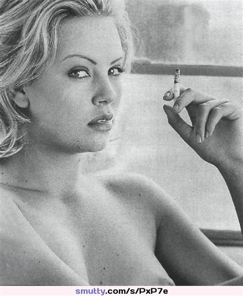 Actress Charlize Theron Nude And Smoking